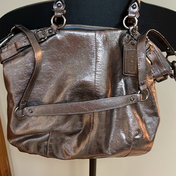 Coach Metalic Madison Satchel/ Lg Crossbody - Picture 5 of 13
